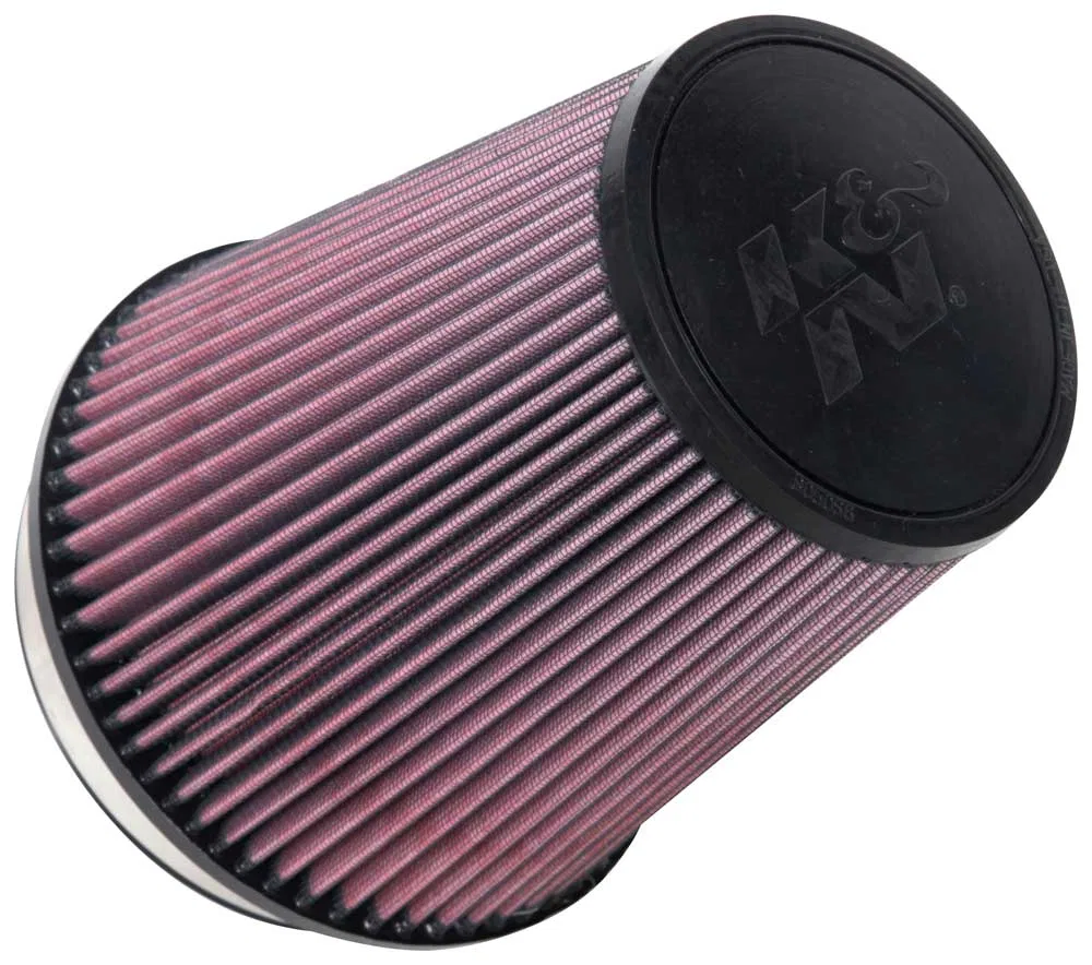RU-1020 – K&N FILTER Air Filter, Washable Red Cotton Gauze Round Tapered 5 Inch Top Outside Diameter x 7-1/2 Inch Bas...